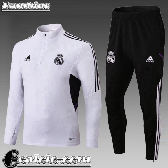 Tute Calcio Real Madrid Bianco Bambini 2022 23 TK495