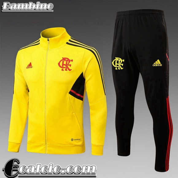 Full Zip Giacca Flamengo giallo Bambini 2022 23 TK520