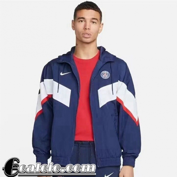 Giacca a vento Cappuccio PSG blu Uomo 2022 23 WK231