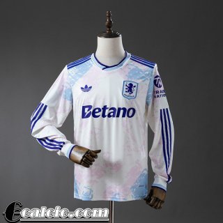 Maglia Calcio Aston Villa Terza Uomo Maniche Lunghe 25-26 Maglia Calcio Aston Villa Terza Uomo Maniche Lunghe 25-26