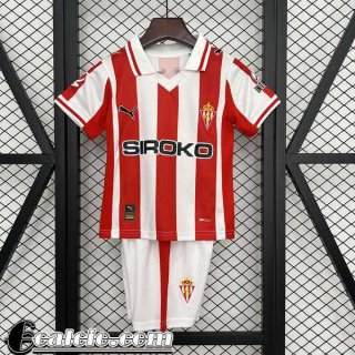 Maglia Calcio Sporting Gijon Prima Bambini 25-26 Maglia Calcio Sporting Gijon Prima Bambini 25-26
