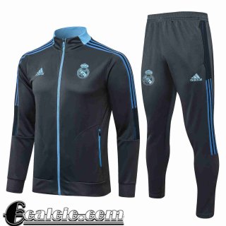 Full-Zip Giacca Real Madrid Uomo 2021 2022 Grigio scuro JK246