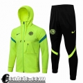 Cappuccio Hoodie Giacca Inter Milan Uomo 2021 2022 verde JK252