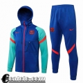 Cappuccio Hoodie Giacca Barcelona Uomo 2021 2022 blu JK257