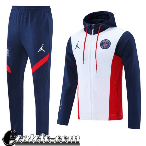 Cappuccio Hoodie Giacca PSG Uomo 2021 2022 bianco JK262