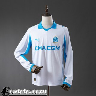 Maglia Calcio Marsiglia Prima Uomo Maniche Lunghe 25-26 Maglia Calcio Marsiglia Prima Uomo Maniche Lunghe 25-26
