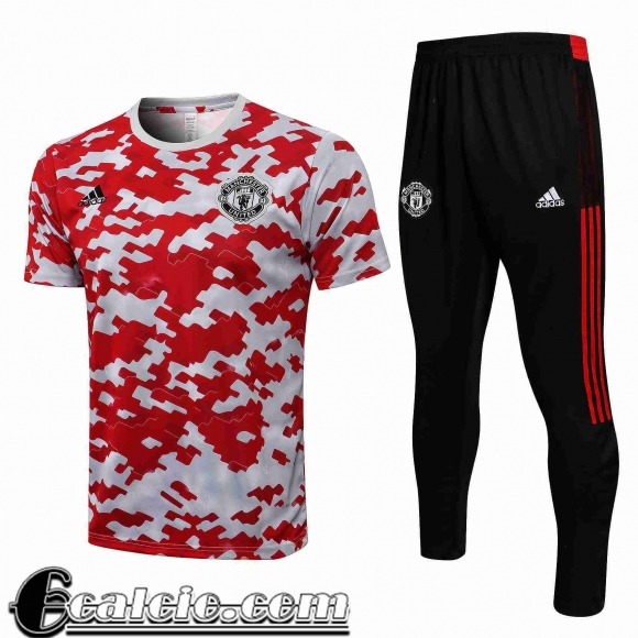 T-shirt Manchester United Uomo 2021 2022 rosso bianco PL220