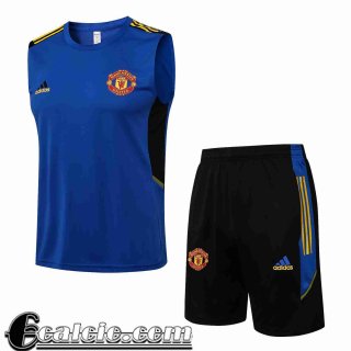 Senza maniche Manchester United Uomo 2021 2022 blu PL232