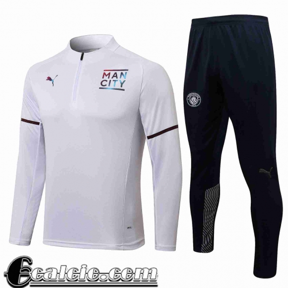 Tute Calcio Manchester City Uomo 2021 2022 bianco TG198