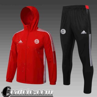 Giacca a vento Cappuccio Bayern Monaco Uomo 2021 2022 rosso WK29