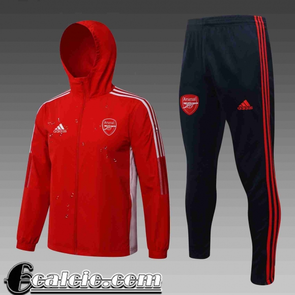 Giacca a vento Cappuccio Arsenal Uomo 2021 2022 rosso WK31