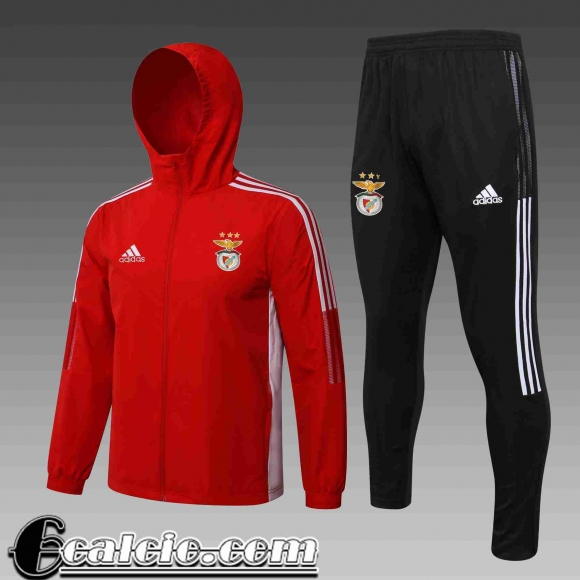 Giacca a vento Cappuccio Benfica Uomo 2021 2022 rosso WK33