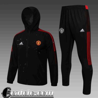 Giacca a vento Cappuccio Manchester United Uomo 2021 2022 noir WK34