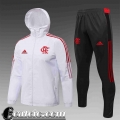 Giacca a vento Cappuccio Flamengo Uomo 2021 2022 bianco WK43