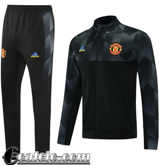 Full-Zip Giacca Manchester United Nero Uomo 2021 2022 JK271