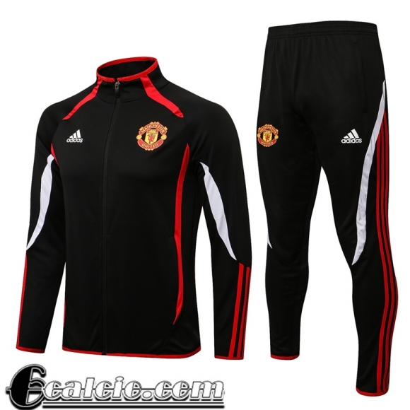 Full-Zip Giacca Manchester United Nero Uomo 2021 2022 JK276