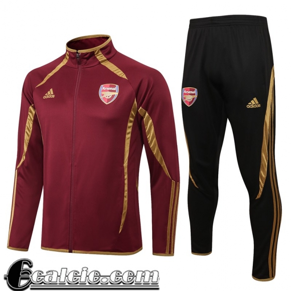 Full-Zip Giacca Arsenal rosso scuro Uomo 2021 2022 JK278