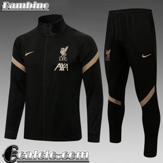 Full-Zip Giacca Liverpool Nero Bambini 2021 2022 TK162