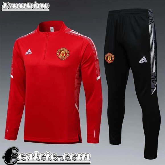 Tute Calcio Manchester United rosso Bambini 2021 2022 TK166