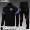 Full-Zip Giacca Barcelona Nero Bambini 2021 2022 TK167