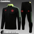 Full-Zip Giacca Manchester United Nero Bambini 2021 2022 TK169