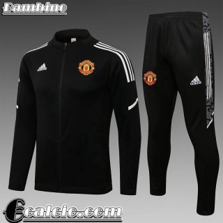 Full-Zip Giacca Manchester United Nero Bambini 2021 2022 TK173