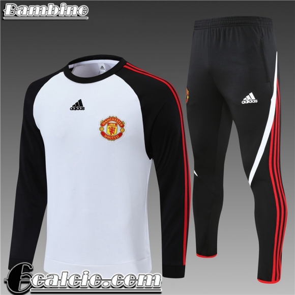 Tute Calcio Manchester United bianco Bambini 2021 2022 TK191