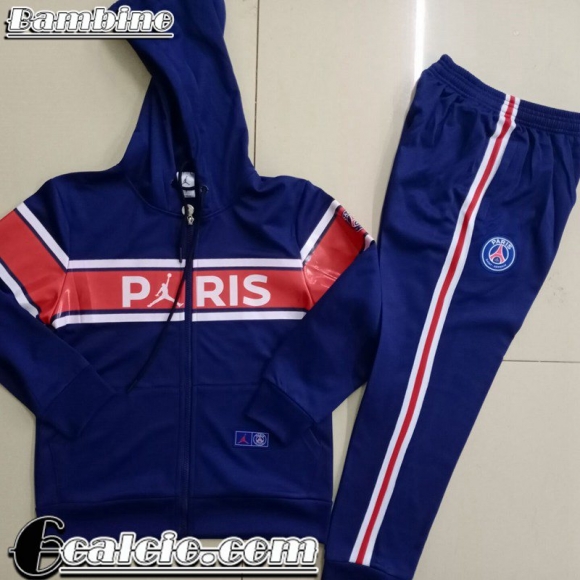 Full-Zip Giacca PSG blu Bambini 2021 2022 TK206