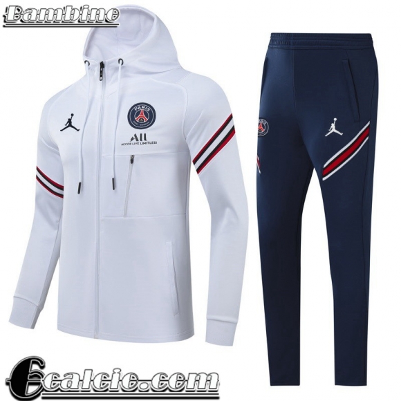 Full-Zip Giacca PSG bianco Bambini 2021 2022 TK207