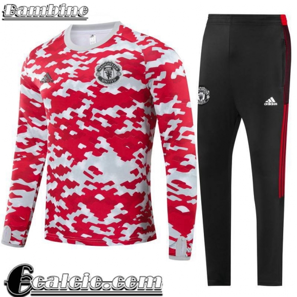 Tute Calcio Manchester United rosso Bambini 2021 2022 TK217