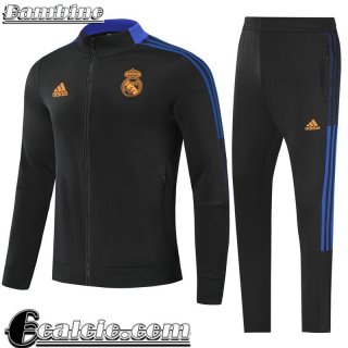 Full-Zip Giacca Real Madrid Nero Bambini 2021 2022 TK222