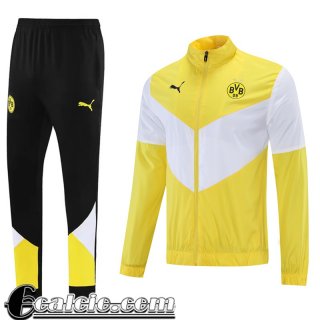 Giacca a vento Cappuccio Dortmund bianco giallo Uomo 2021 2022 WK51