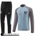 Full Zip Giacca Pumas UNAM blu grigio Uomo 2022 23 JK647