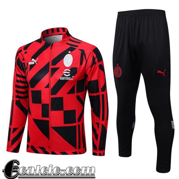 Full Zip Giacca AC Milan rosso Uomo 2022 23 JK652