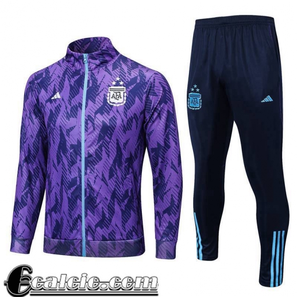 Full Zip Giacca Argentine Viola Uomo 2022 23 JK666