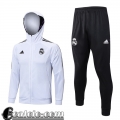 Full Zip Giacca Real Madrid Bianco Uomo 2022 23 JK672