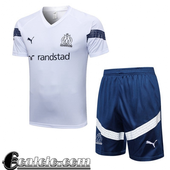 Tute Calcio T Shirt Marseille Bianco Uomo 2022 23 TG647