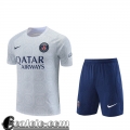 Tute Calcio T Shirt PSG grigio Uomo 2022 23 TG664