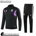 Full Zip Giacca Real Madrid nero Bambini 2022 23 TK543