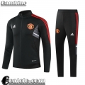 Full Zip Giacca Manchester United nero Bambini 2022 23 TK546