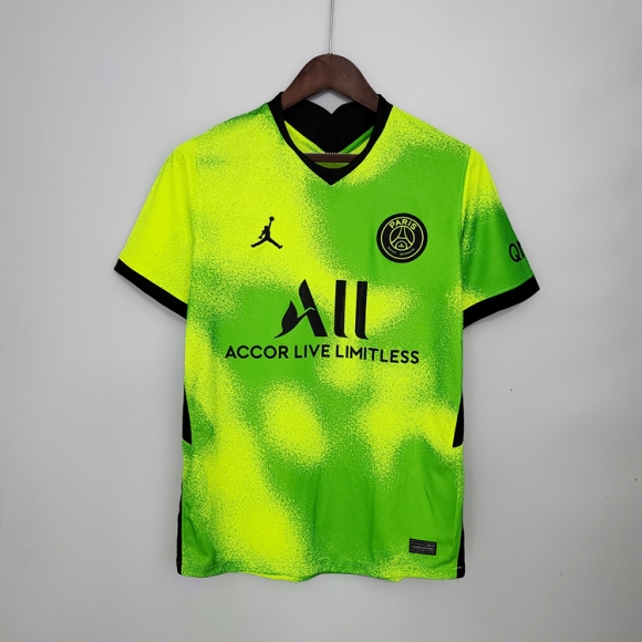 Maglia Calcio verde Jordan Quarto stadio PSG Uomo 2020 2021