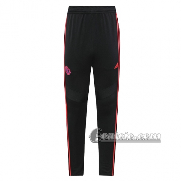 6Calcio: Pantaloni Sportivi Manchester United Nera Rosa 2019 2020