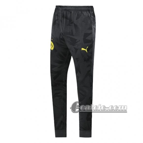 6Calcio: Pantaloni Sportivi Borussia Dortmund Nera 2019 2020