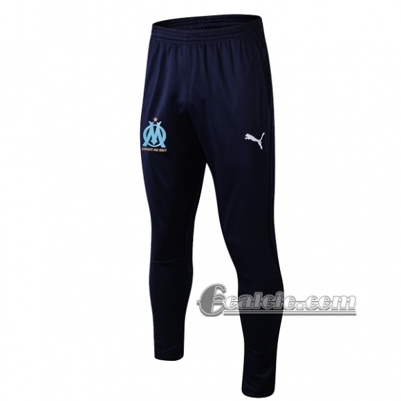 6Calcio: Pantaloni Sportivi Olympique Marsiglia Azzurra Marino 2019 2020