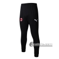 6Calcio: Pantaloni Sportivi Ac Milan Nera 2019 2020