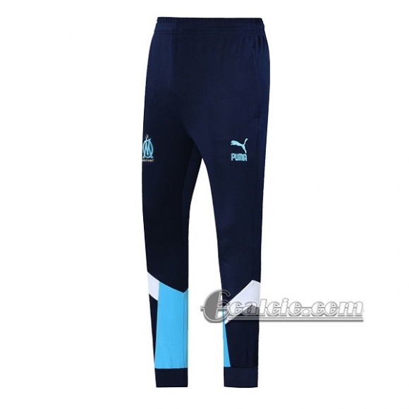 6Calcio: Pantaloni Sportivi Olympique Marsiglia Azzurra Marino 2019 2020