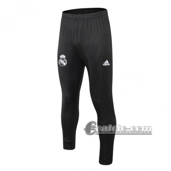 6Calcio: Pantaloni Sportivi Real Madrid Nera 2019 2020