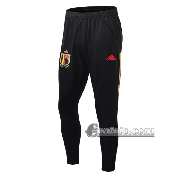 6Calcio: Pantaloni Sportivi Belgio Nera Rossa 2019 2020