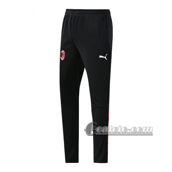 6Calcio: Pantaloni Sportivi Ac Milan Nera 2019 2020