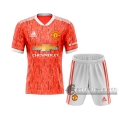 6Calcio: Prima Maglia Calcio Manchester United Bambino Versione Trapelata 2020-2021